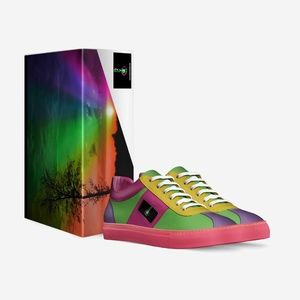 Vintage Rainbow Low Top Athletic Shoes (Mens)